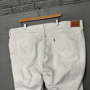 Levis Classic Straight Leg‎ White Denim Jeans Plus Size 24W M 23690-0000